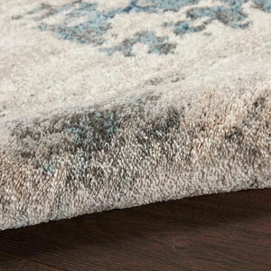 American Manor (KI100) AMR04 Ivory/Blue Rug - Rug & Home- Rectangle 3 ...