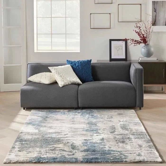 American Manor (KI100) AMR04 Ivory/Blue Rug