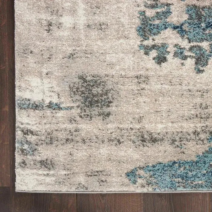 American Manor (KI100) AMR04 Ivory/Blue Rug