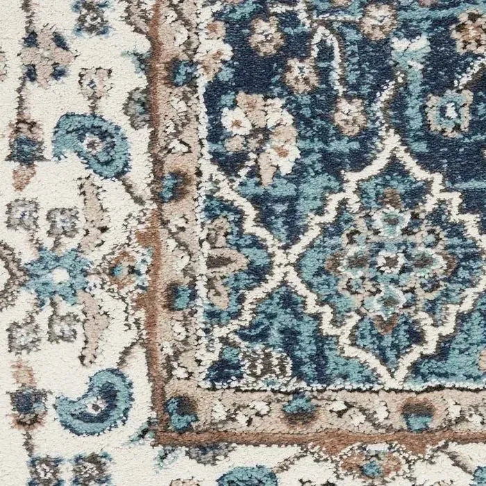 American Manor(KI100) AMR01 Blue/Ivory Rug