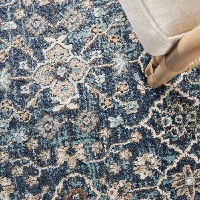 American Manor(KI100) AMR01 Blue/Ivory Rug