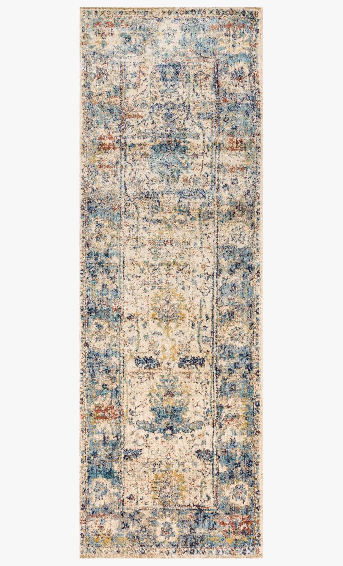 Anastasia AF 07 Sand / Lt. Blue Rug - Rug & Home