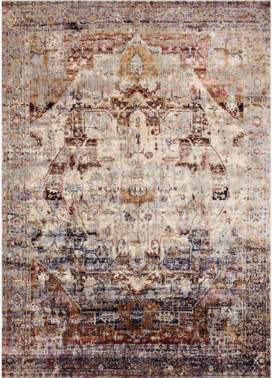 Anastasia AF 08 Slate / Multi Rug - Rug & Home