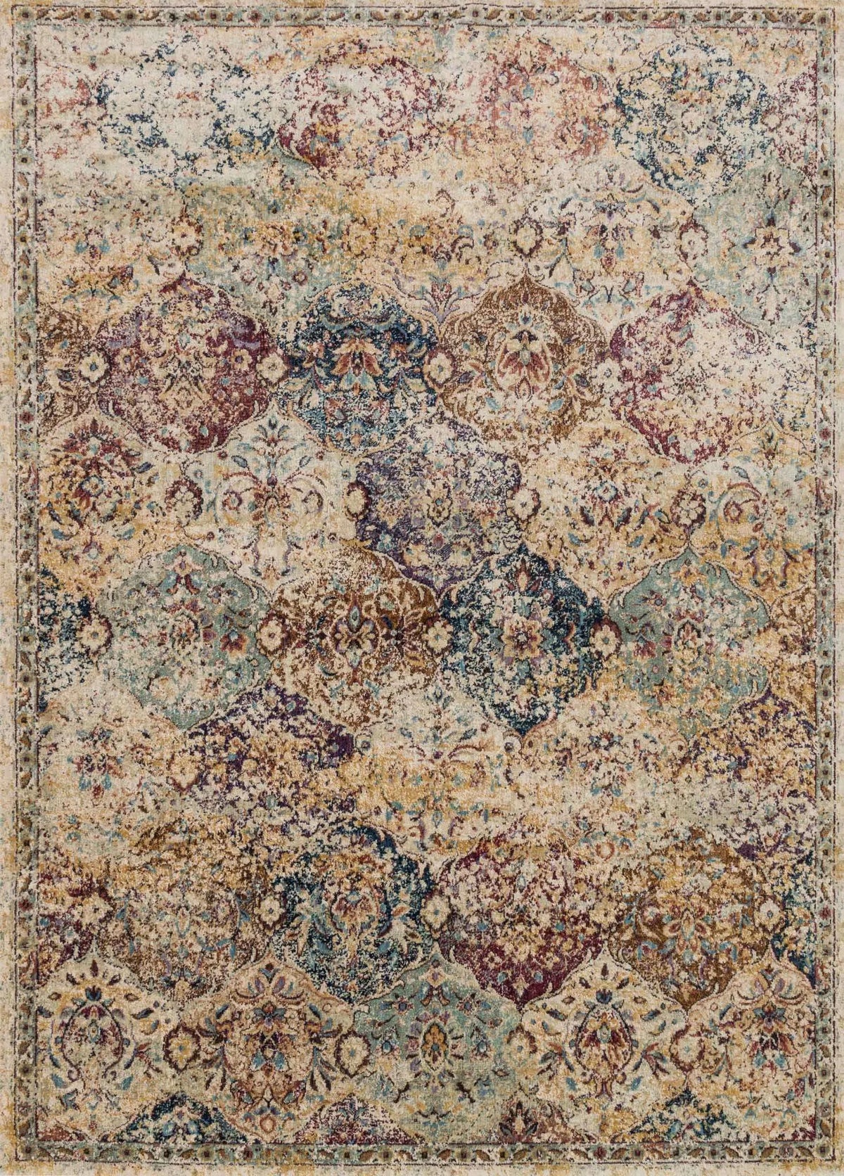 Anastasia AF 12 Ivory / Multi Rug - Rug & Home