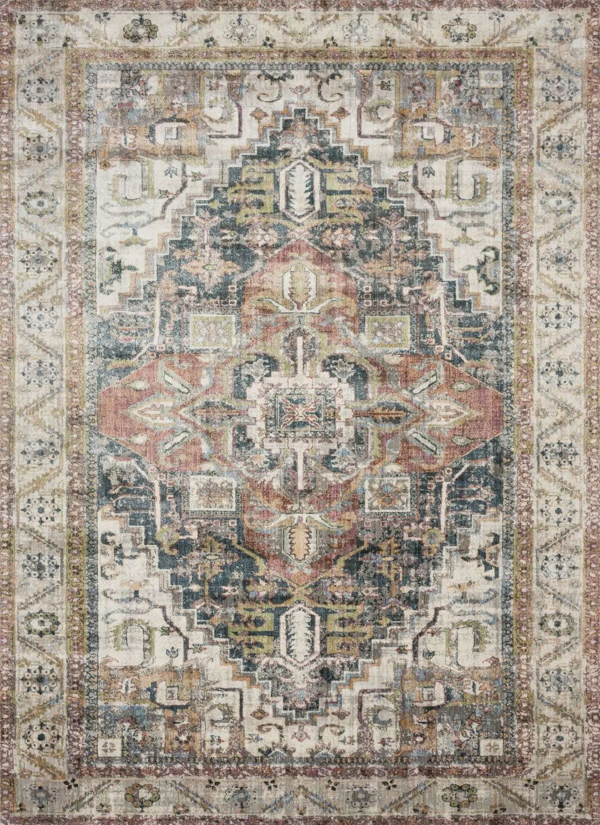 Anastasia AF 23 Ivory / Multi Rug - Rug & Home