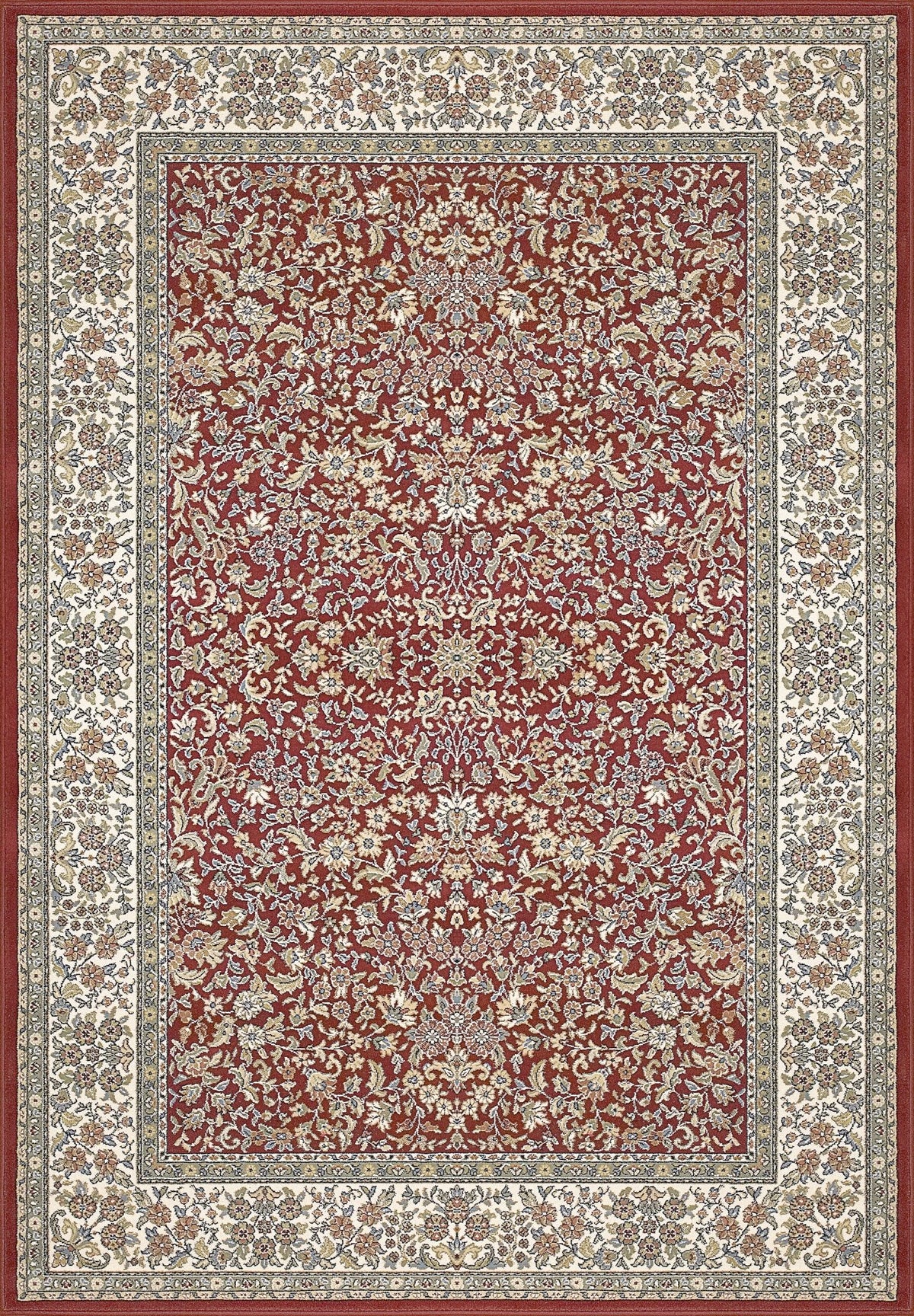 Ancient Garden 57078 1414 Red/Ivory Rug - Rug & Home