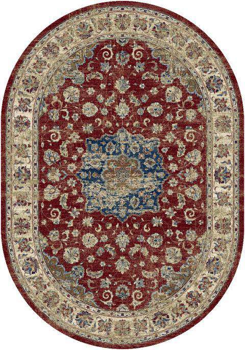 Ancient Garden 57559 1464 Red/Ivory Rug - Rug & Home
