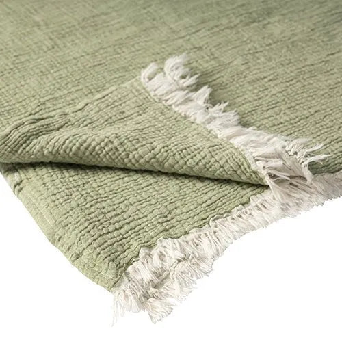 Olive green throw online rug