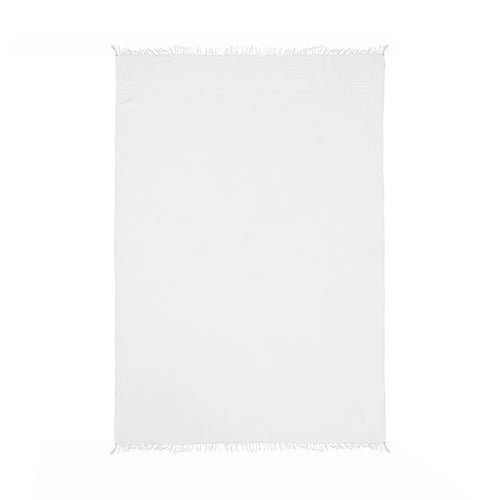 Andhome 80392WHT White Throw Blanket - Rug & Home