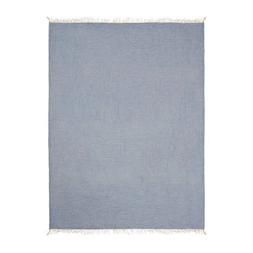 Andhome 80394MNB Moonlight Blue Throw Blanket - Rug & Home