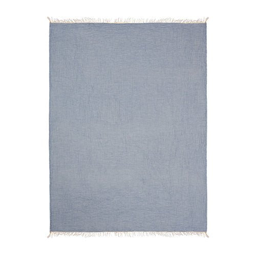 Andhome 80394MNB Moonlight Blue Throw Blanket - Rug & Home