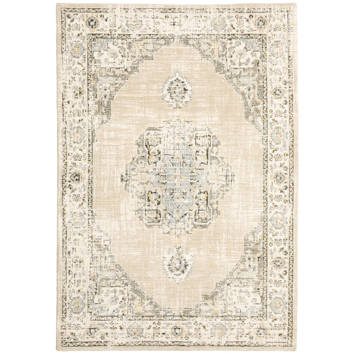 Andorra 303D Beige/Ivory Rug - Rug & Home