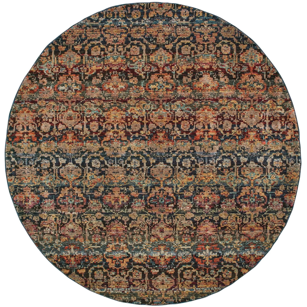 Andorra 6836C Multi/ Blue Rug - Rug & Home