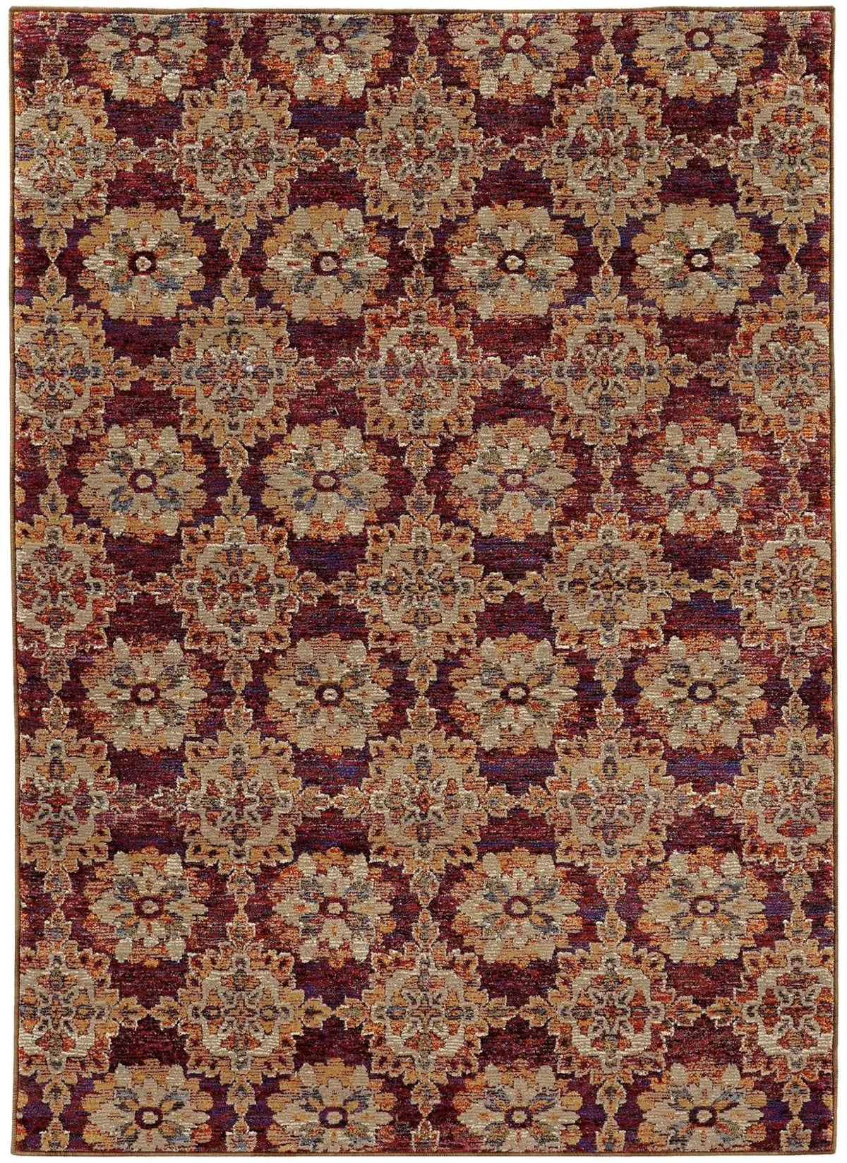 Andorra 6883A Red/ Gold Rug - Rug & Home