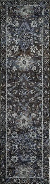 Andorra 7124A Navy/ Blue Rug - Rug & Home