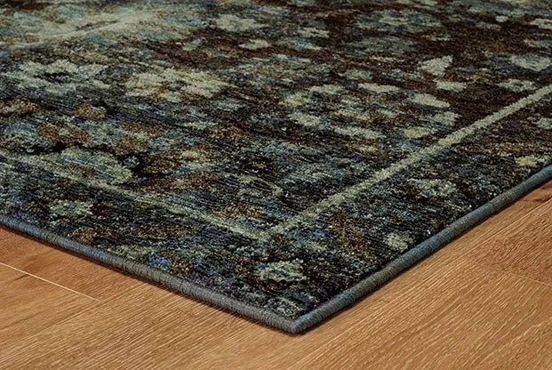 Andorra 7124A Navy/ Blue Rug - Rug & Home