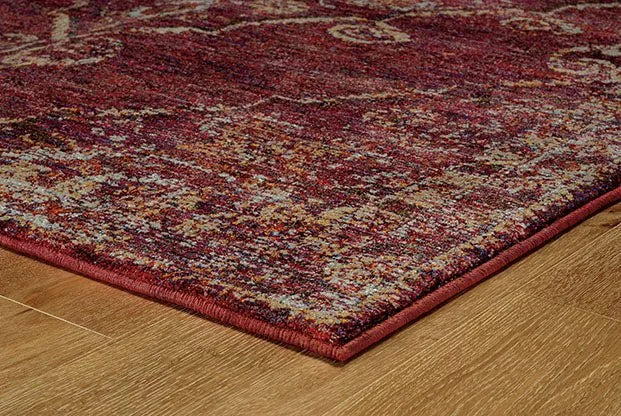 Andorra 7135E Red/ Gold Rug - Rug & Home