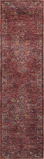 Andorra 7135E Red/ Gold Rug - Rug & Home