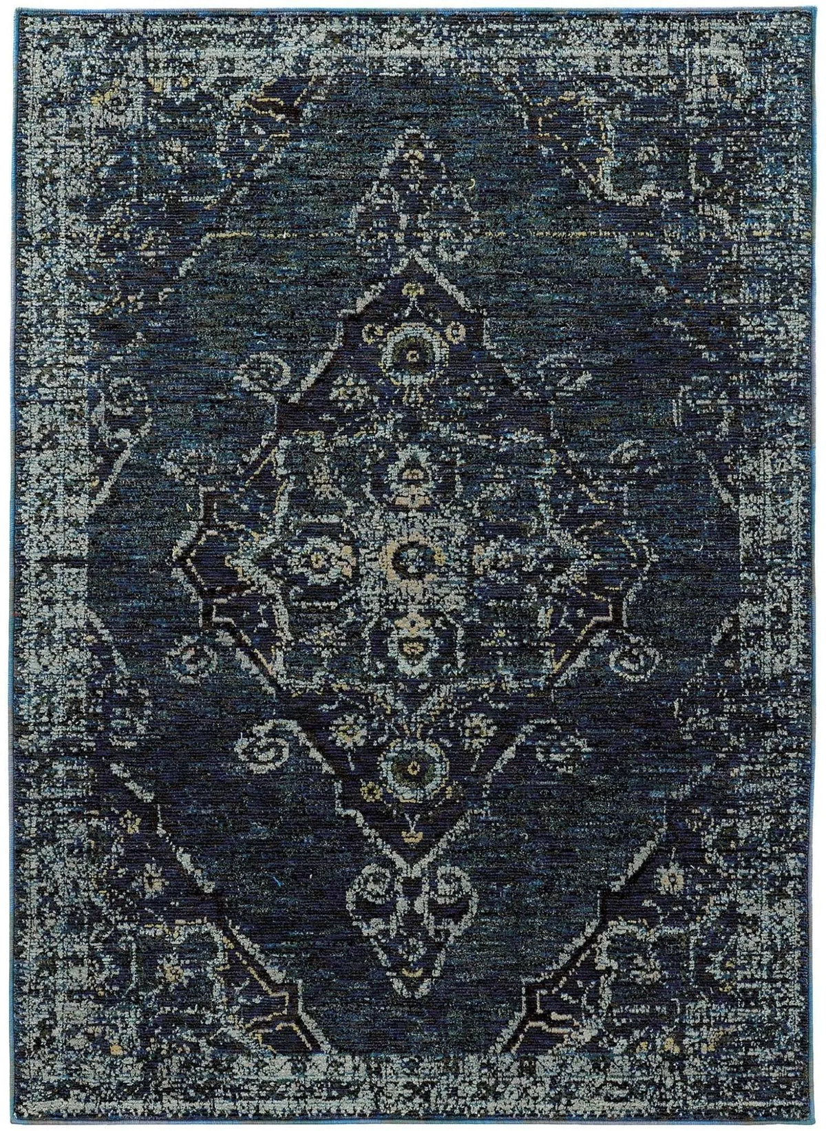 Andorra 7135F Blue/ Blue Rug - Rug & Home