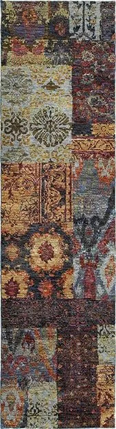 Andorra 7137A Multi/ Blue Rug - Rug & Home