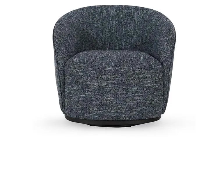 Andrea Swivel Accent Chair Blue - Rug & Home