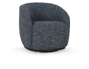 Andrea Swivel Accent Chair Blue - Rug & Home