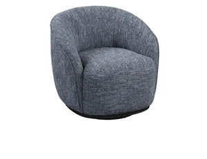 Andrea Swivel Accent Chair Blue - Rug & Home