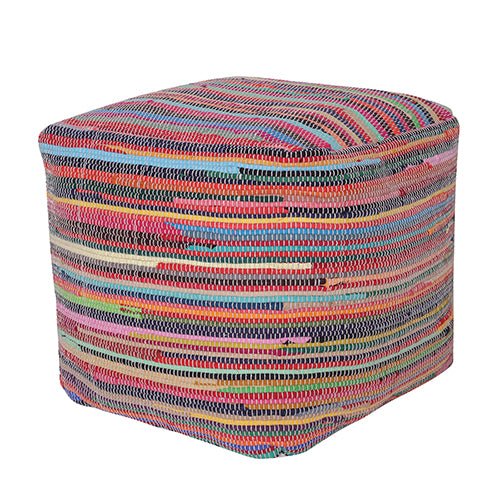Andros 34121MLT Multi Pouf - Rug & Home