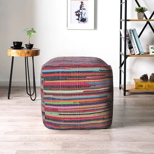 Andros 34121MLT Multi Pouf - Rug & Home