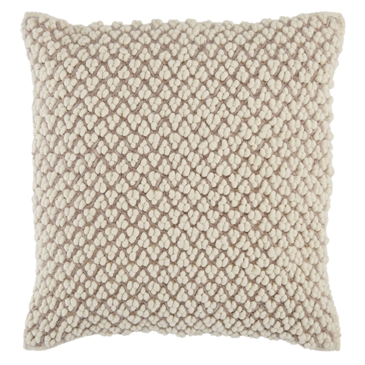 Angora Ago03 Madur Light Taupe/Ivory Pillow - Rug & Home