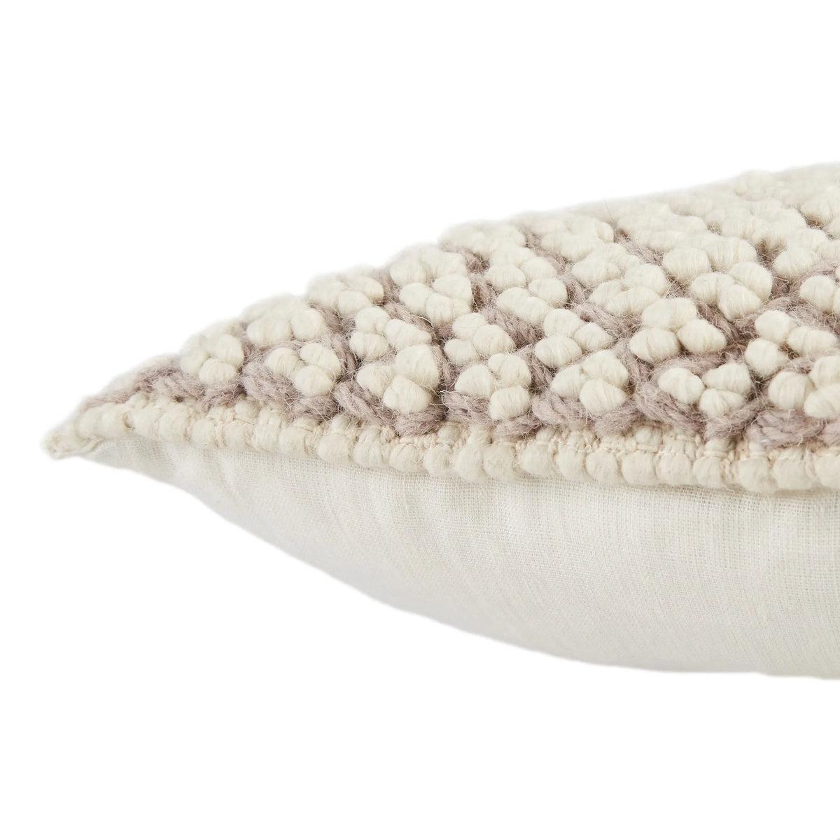 Angora Ago03 Madur Light Taupe/Ivory Pillow - Rug & Home