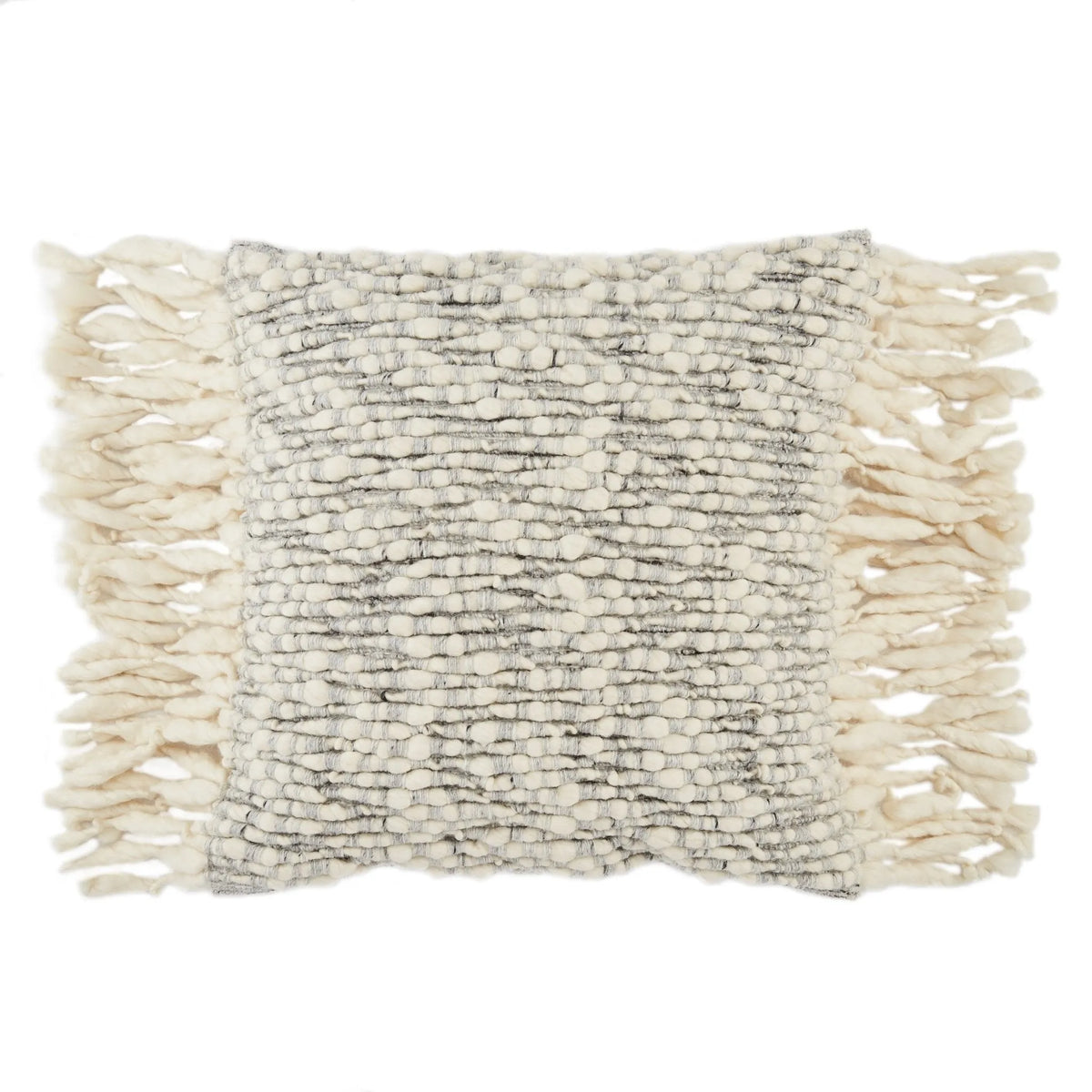 Angora Ago04 Mahya Ivory/Light Gray Pillow - Rug & Home