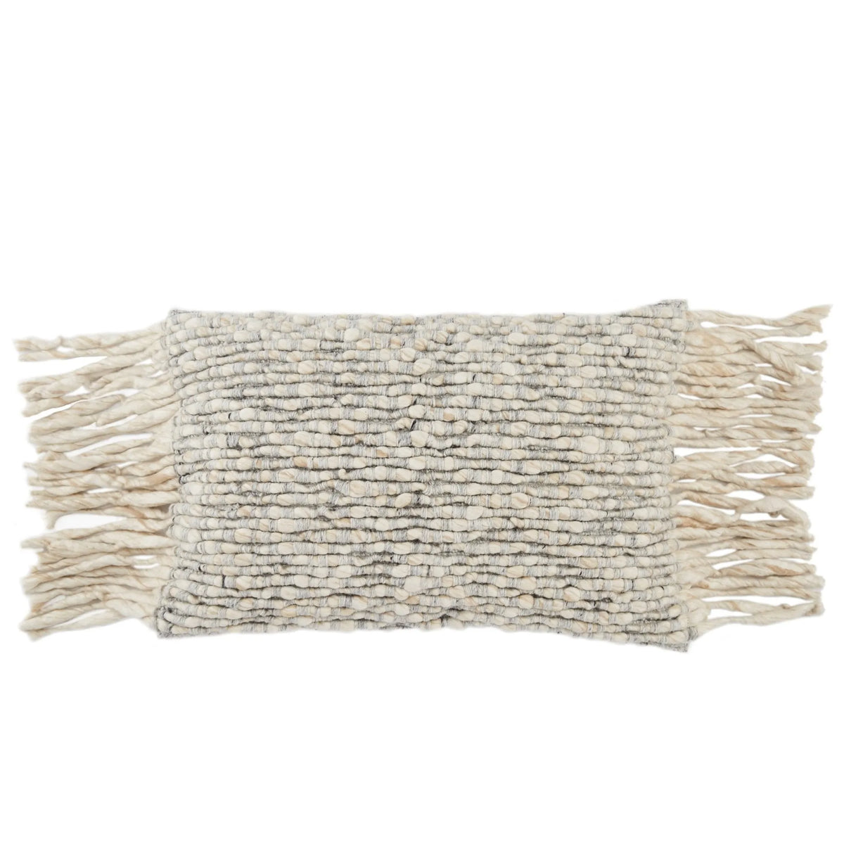 Angora Ago07 Cilo Cream/Light Gray Pillow - Rug & Home