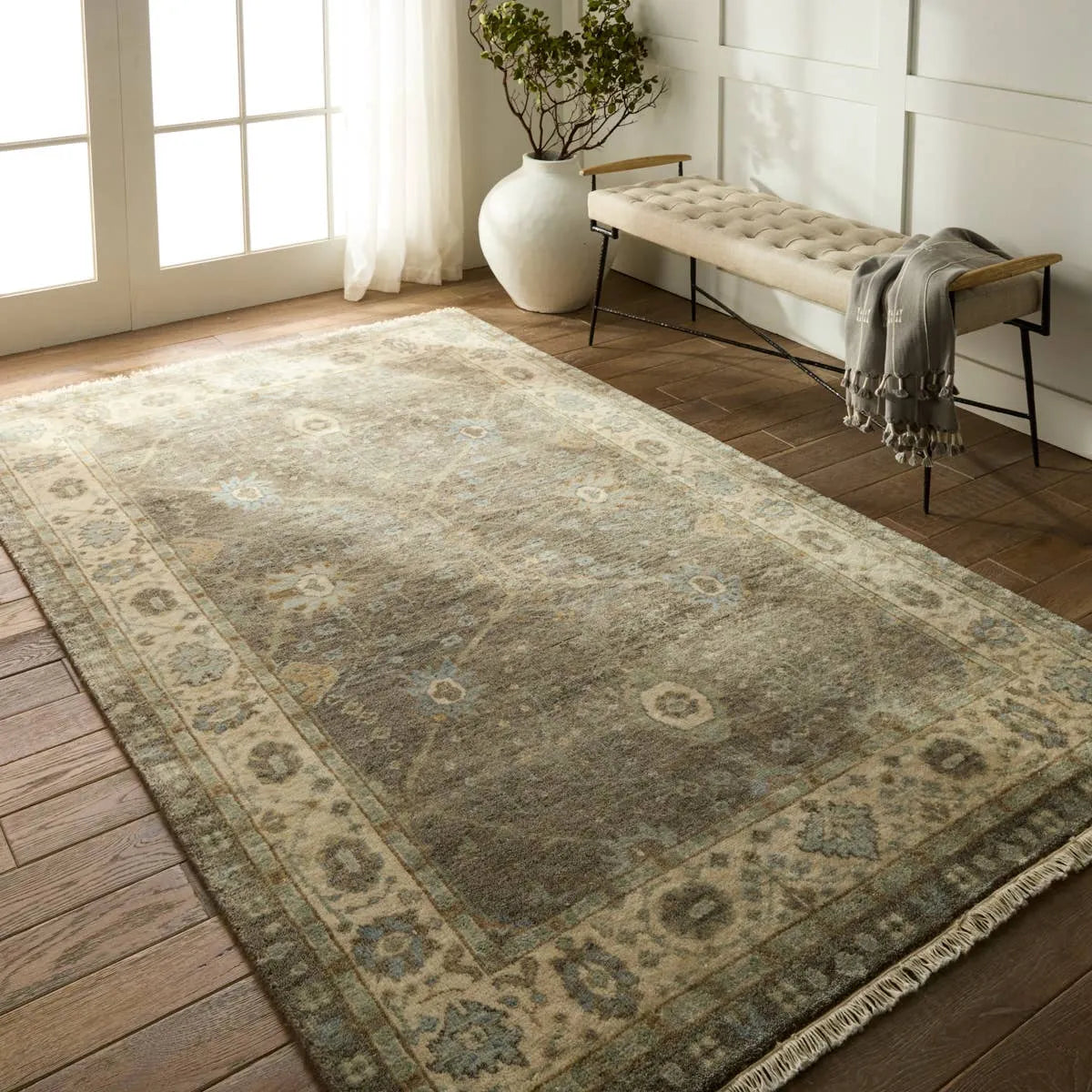 Anise ANS01 Princeton Feather Gray/Goat Rug - Rug & Home