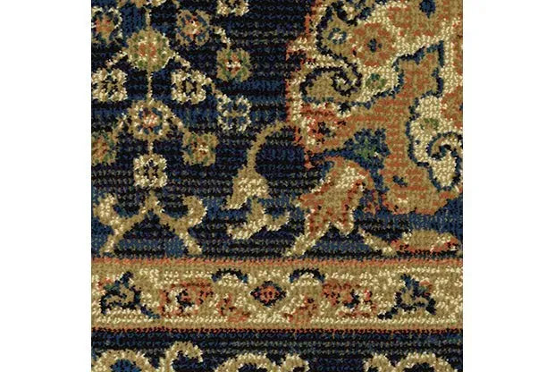 Ankara 501K Blue/Gold Rug