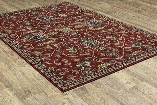 Ankara 531R Red/Blue Rug - Rug & Home