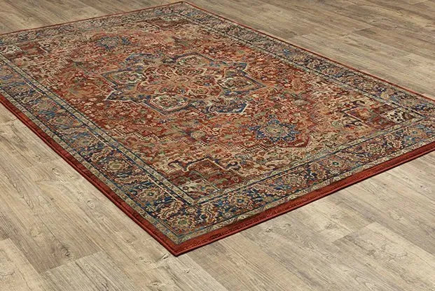 Ankara 604R Red/Blue Rug