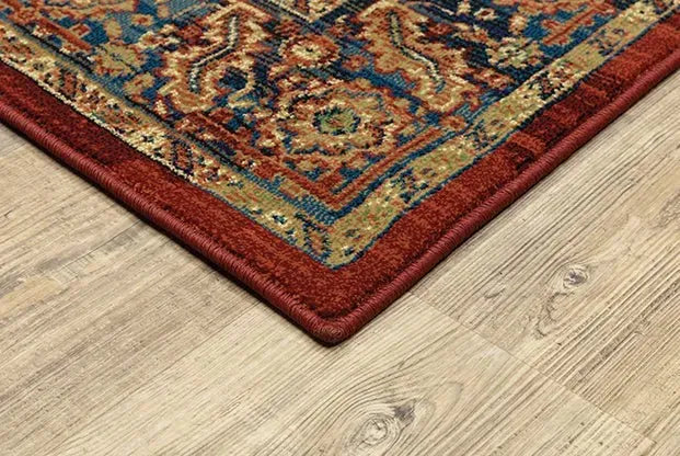Ankara 604R Red/Blue Rug