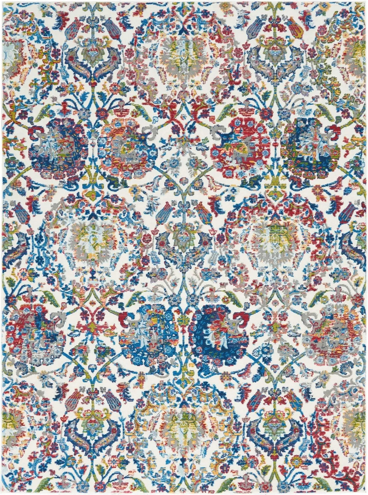 Ankara Global ANR06 Ivory/Blue Rug - Rug & Home