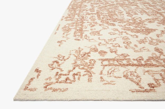 Annie ANN-01 White/Rust Rug - Rug & Home