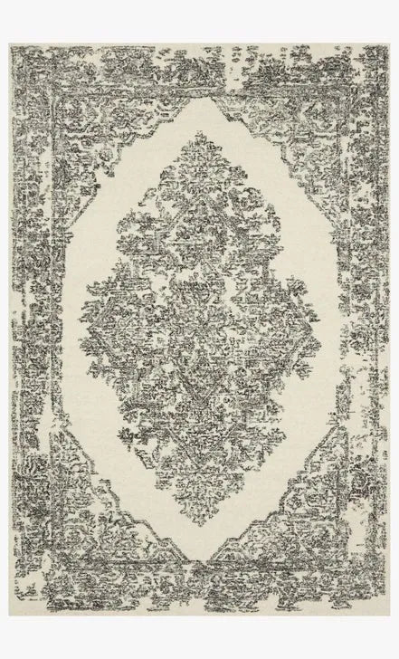 Annie ANN-02 White/Black Rug - Rug & Home