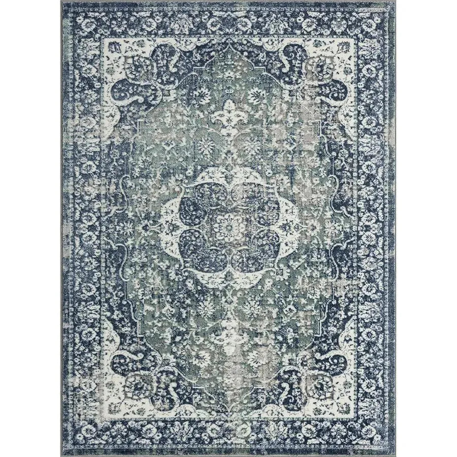 Antalya 82058BTE Beige/Teal Rug