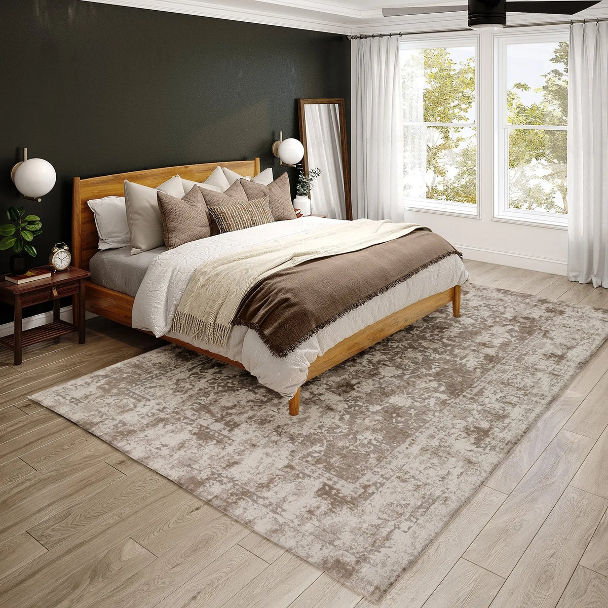 Antalya AY2 Taupe Rug - Rug & Home