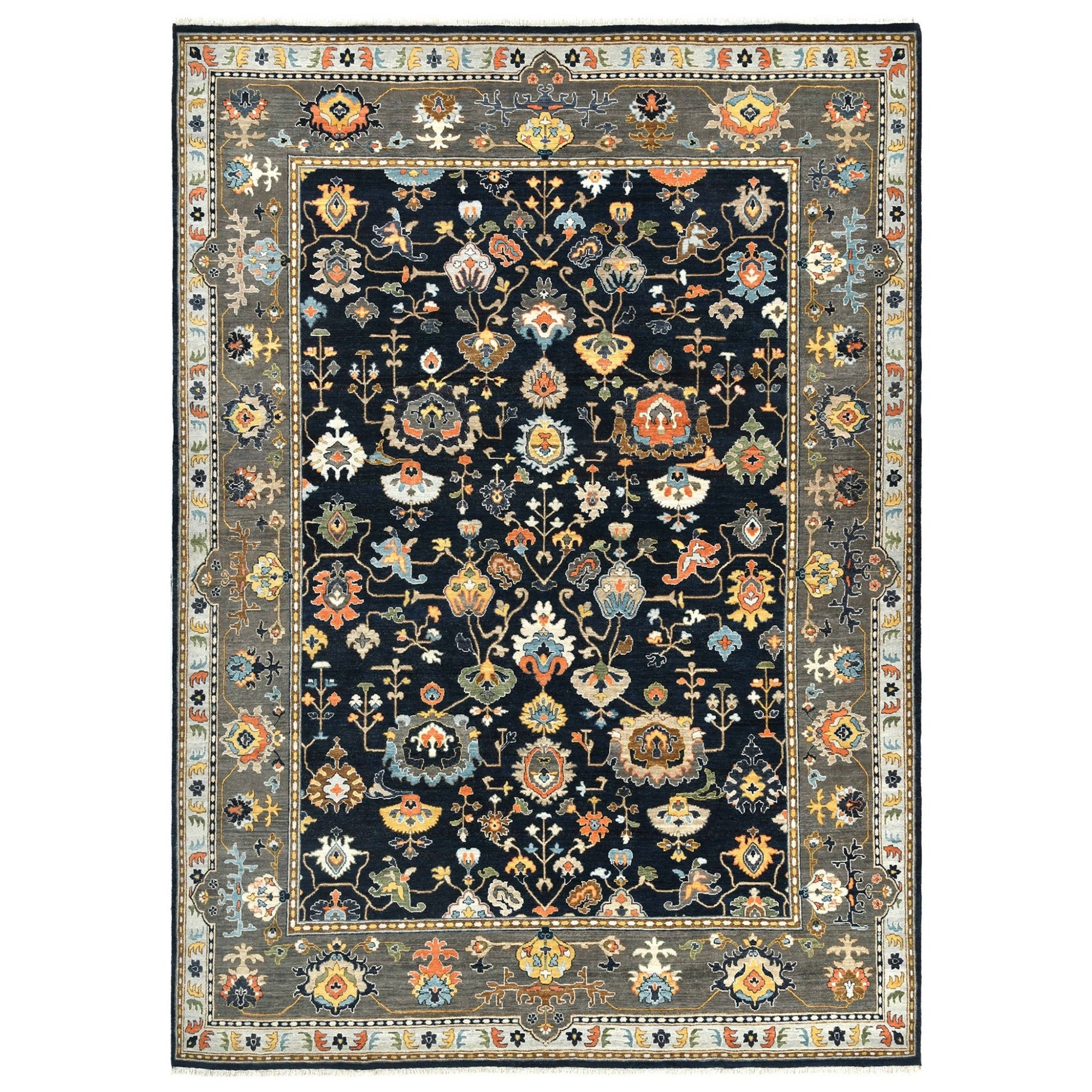 Antiquity ANQ-16 Navy Blue Rug - Rug & Home