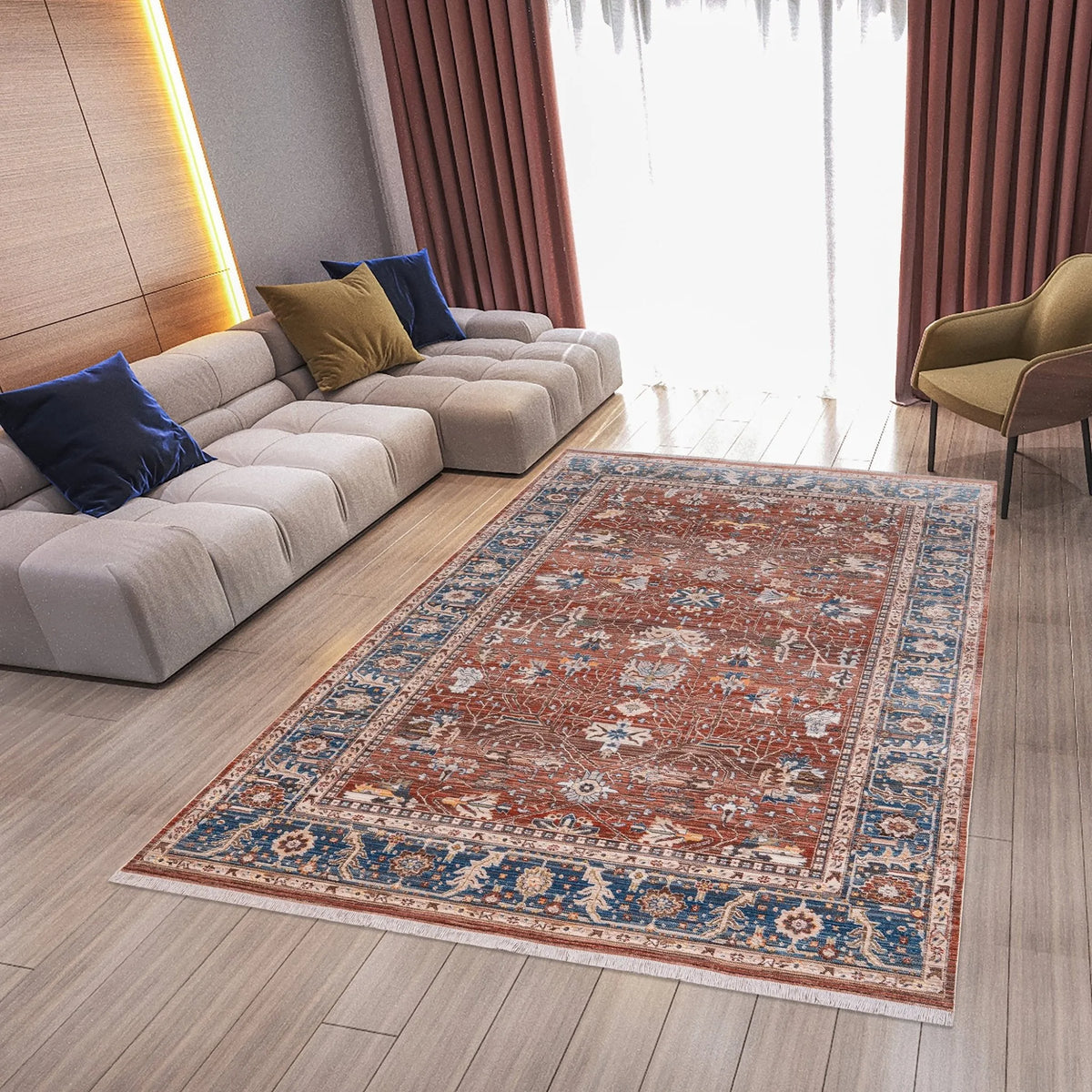 Arcadia ARC-3 Red Rug - Rug & Home