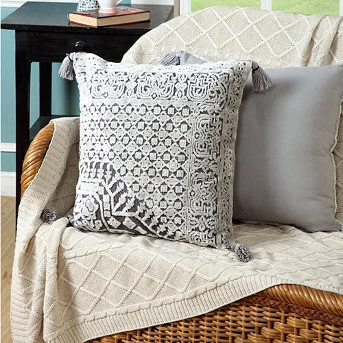 Arcane 07810DGY Dark Grey Pillow - Rug & Home