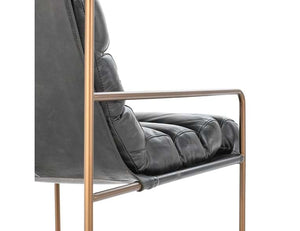 Argo Accent Chair Black - Rug & Home