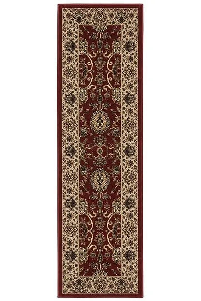 Ariana 130/8 Red/ Ivory Rug - Rug & Home