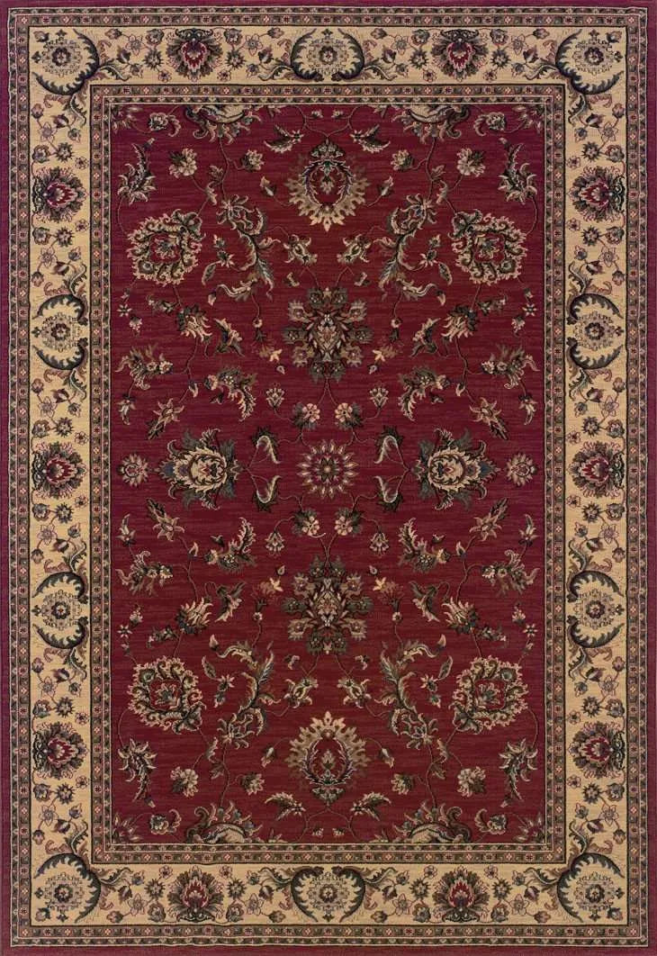 Ariana 311C Red/ Ivory Rug - Rug & Home