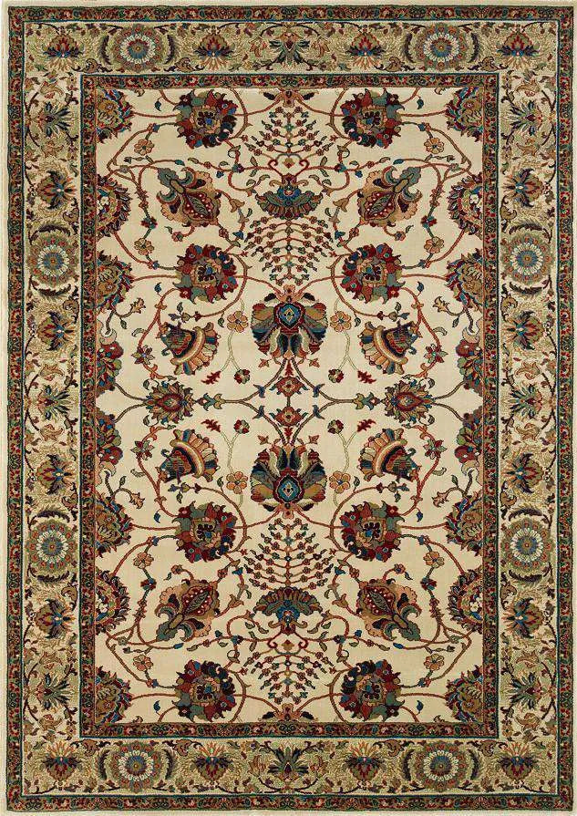 Ariana 431O Ivory/ Red Rug - Rug & Home